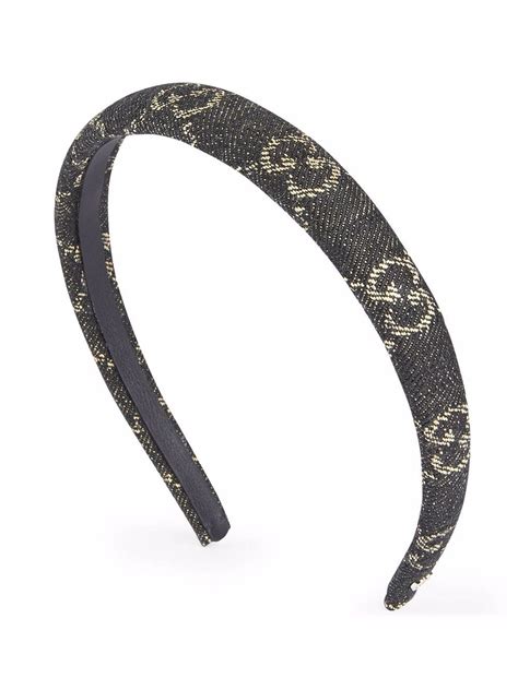 denim gucci headband|gucci headband with rhinestones.